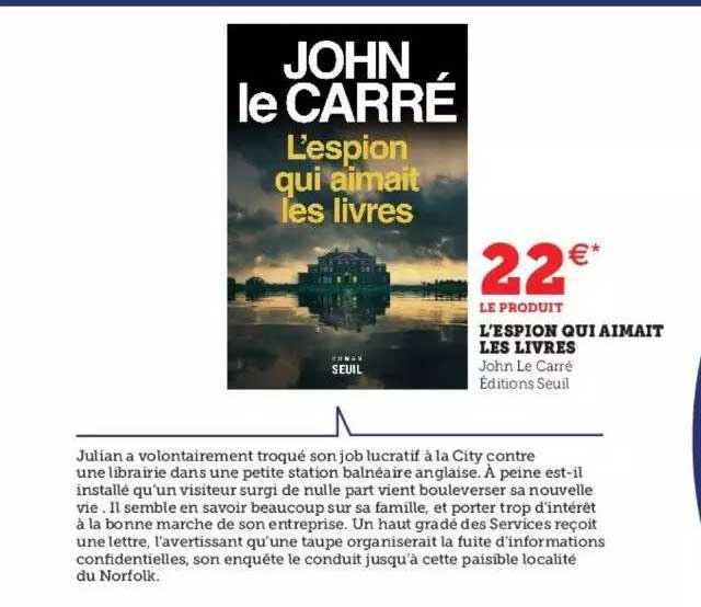 l'espion qui aimait les livres - john le carré