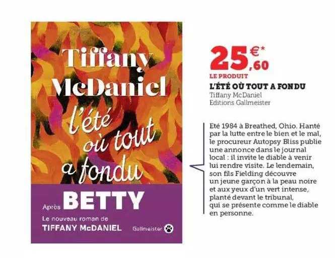 l'été ou tout à fondu - tiffany mcDaniel