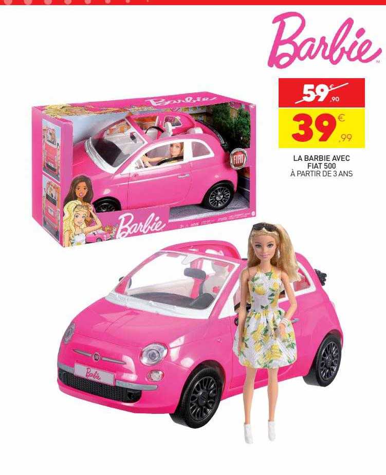 la barbie avec fiat 500