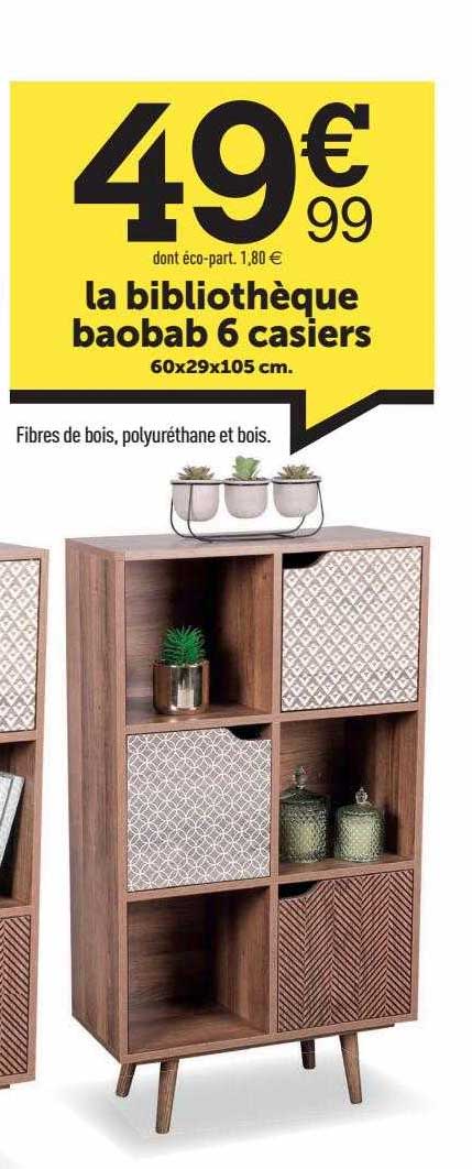 la bibliothèque baobab 6 casiers