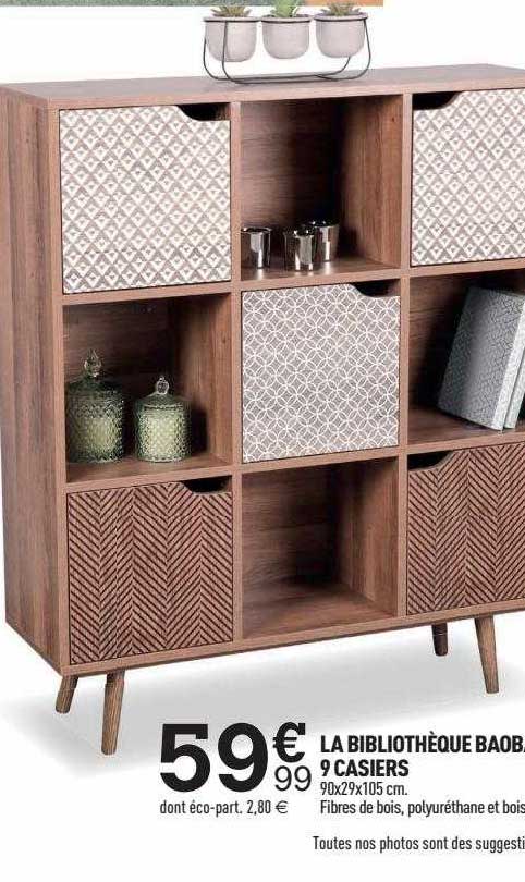 la bibliothèque baobab 9 casiers