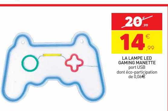 la lampe led gaming manette port usb