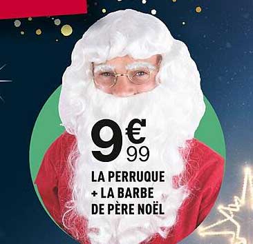 la perruque + la barbe du père noël