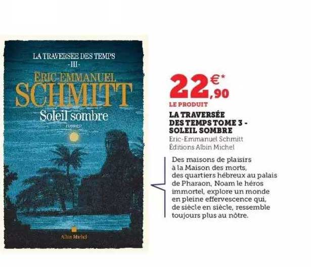 la traversée des temps tome 3 - soleil sombre