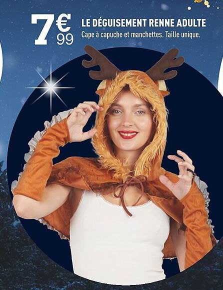 le déguisement renne adulte