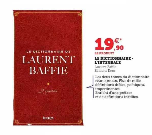 le dictionnaire - l'intégrale - laurent baffie