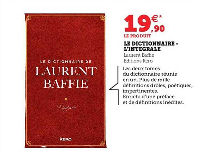 le dictionnaire - l'intégrale - laurent baffie