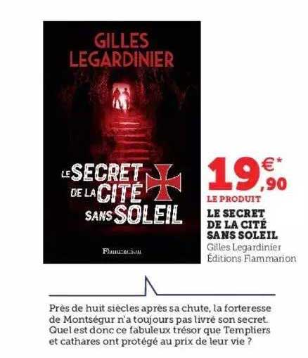 le secret de la cité sans soleil - gilles legardinier