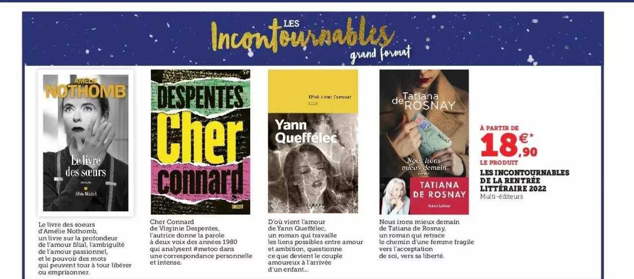 Les Incontournables De La Rentrée Littéraire 2022