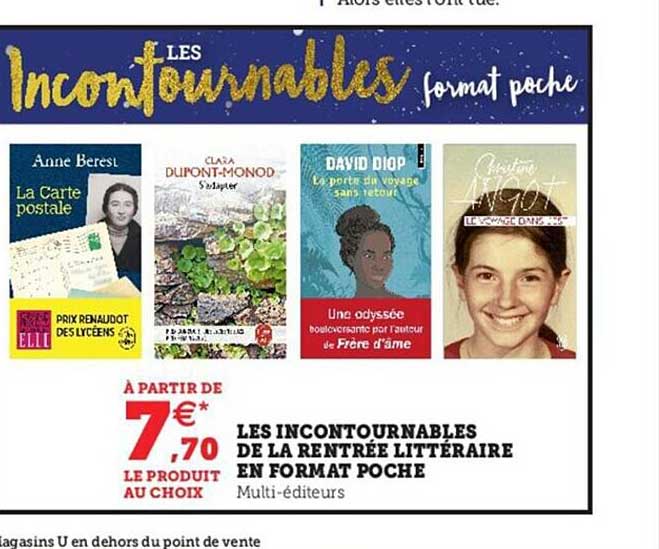 les incontournables de la rentrée littéraire en format poche