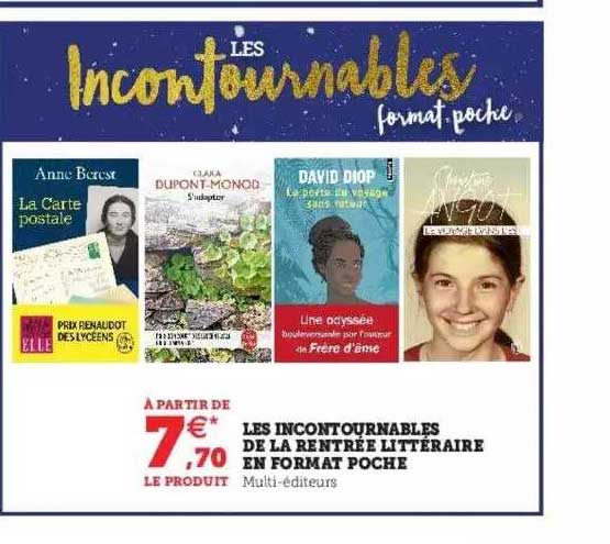 les incontournables de la rentrée littéraire en format poche
