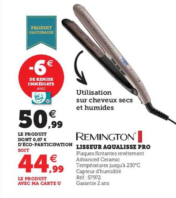 lisseur aqualisse pro remington