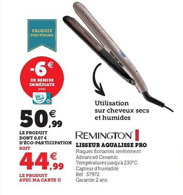 lisseur aqualisse pro remington