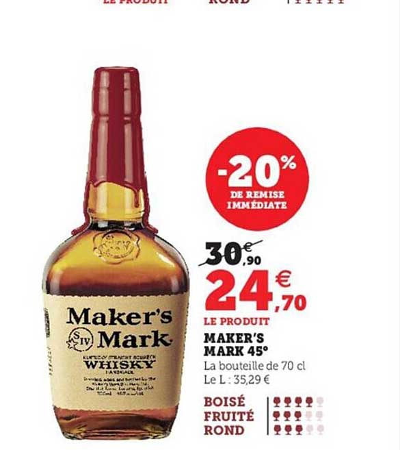 maker's mark 45°
