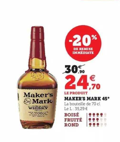 maker's mark 45°