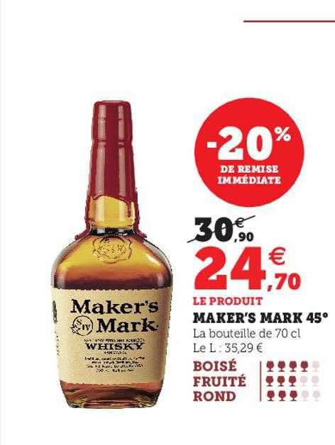 maker's mark 45°