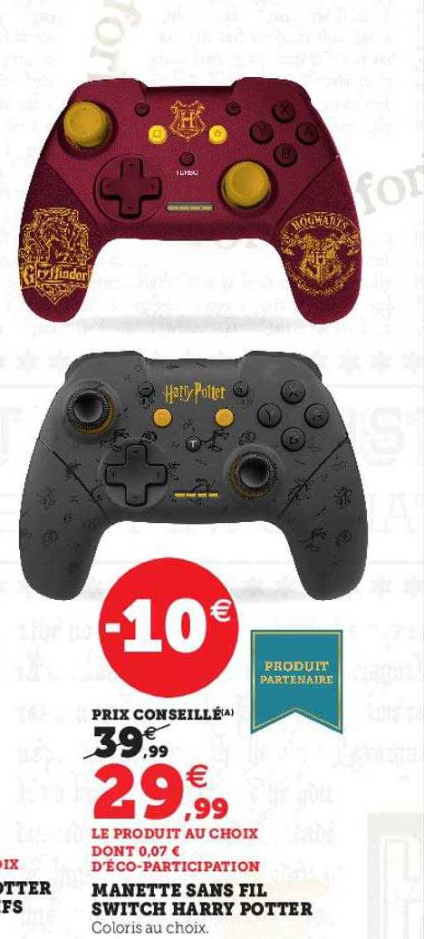 manette sans fil switch harry potter