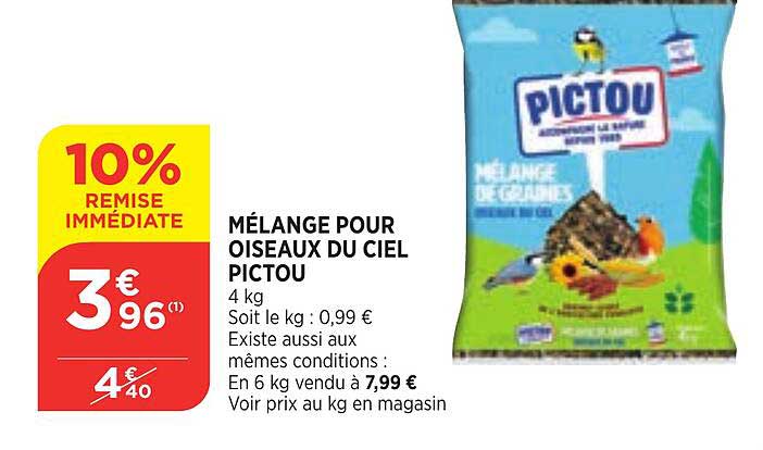 Mélange Pour Oiseaux Du Ciel Pictou