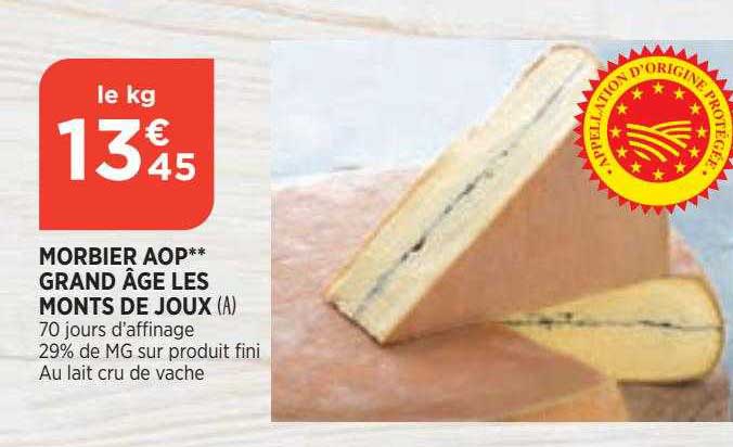 morbier aop grand âge les monts de joux