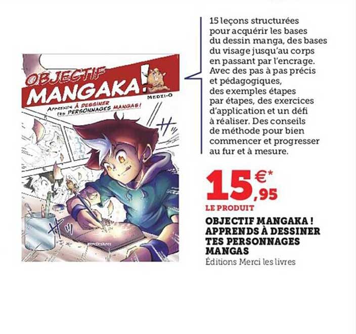 objectif mangaka ! apprends à dessiner tes personnages mangas