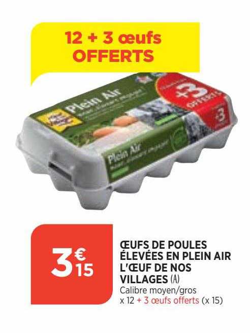 Oeufs De Poules élevées En Plein Air L'oeuf De Nos Villages