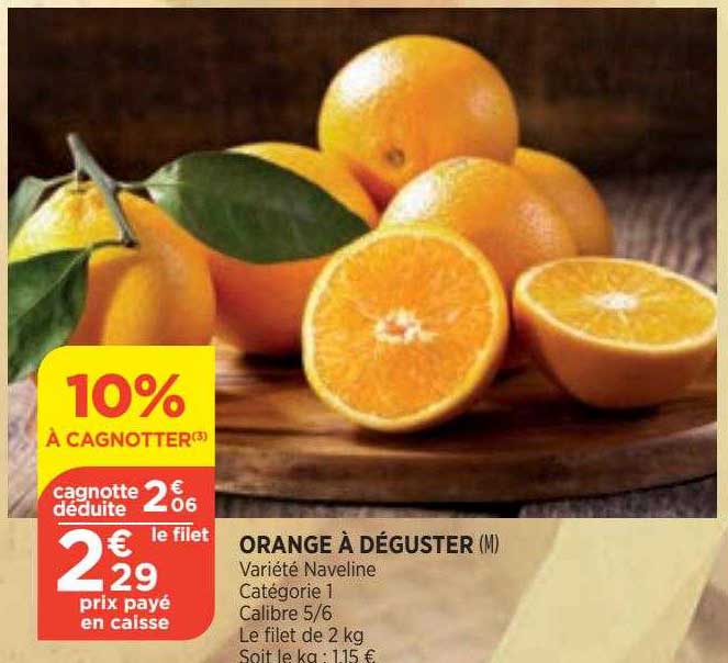 orange à déguster