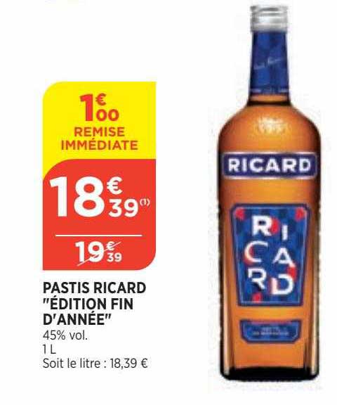 Pastis Ricard "édition Fin D'année"