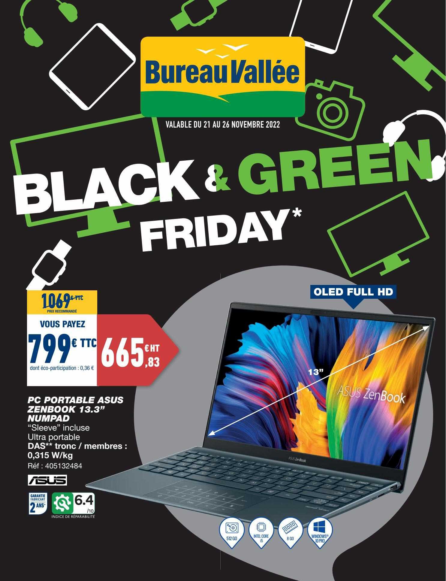 pc portable asus zenbook 13.3" numpad