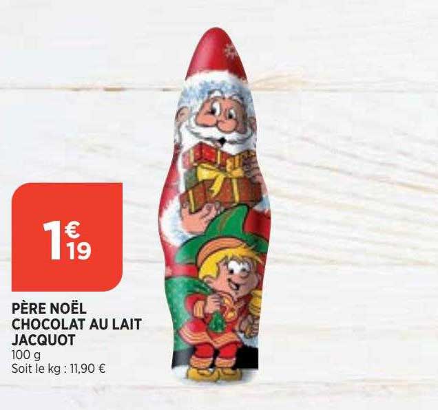 père noël chocolat au lait jacquot