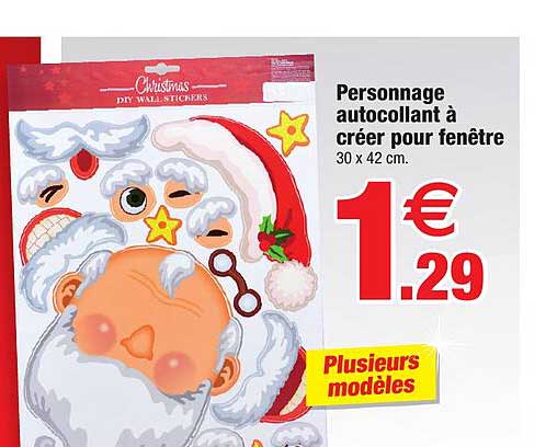 personnage autocollant à créer pour fenêtre