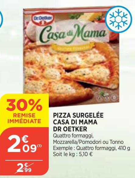 Pizza Surgelée Casa Di Mama Dr Oetker
