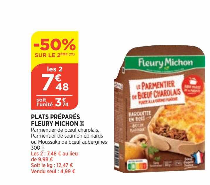 plats préparés fleury michon