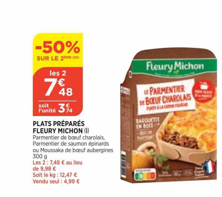 plats préparés fleury michon