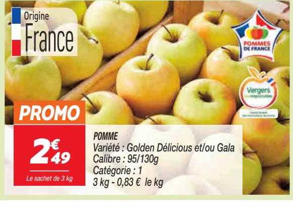 pomme golden délicious et-ou gala