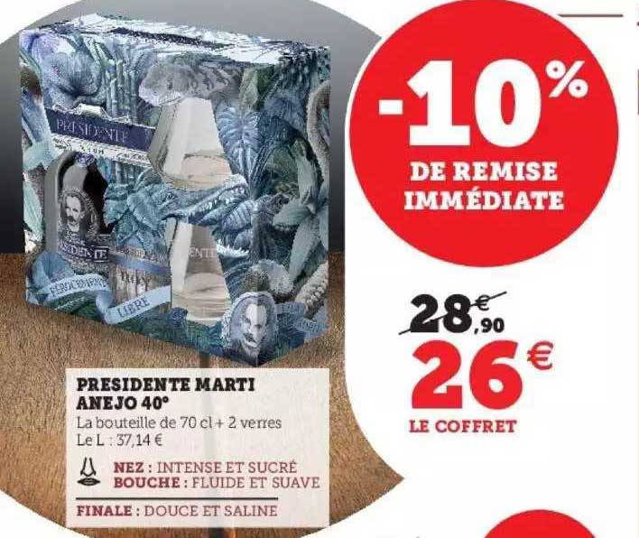 président marti anejo 40°