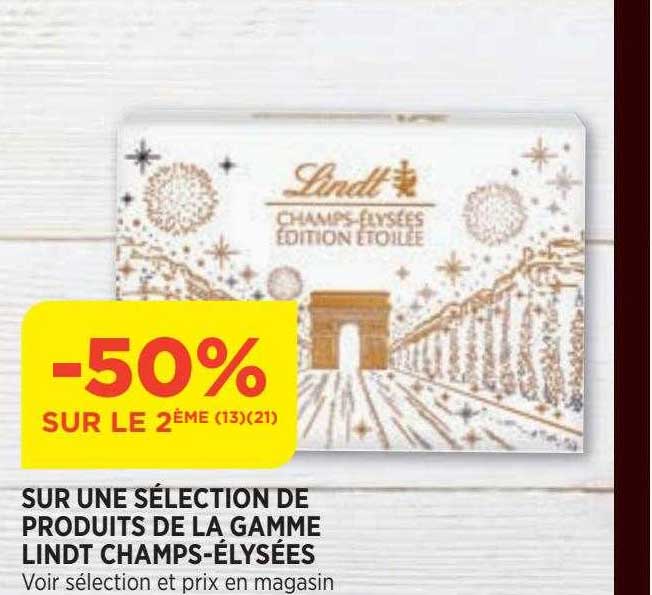 produits de la gamme lindt champs-élysées