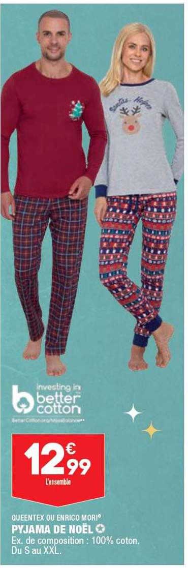 pyjama de noël Queen tex ou enrico mori