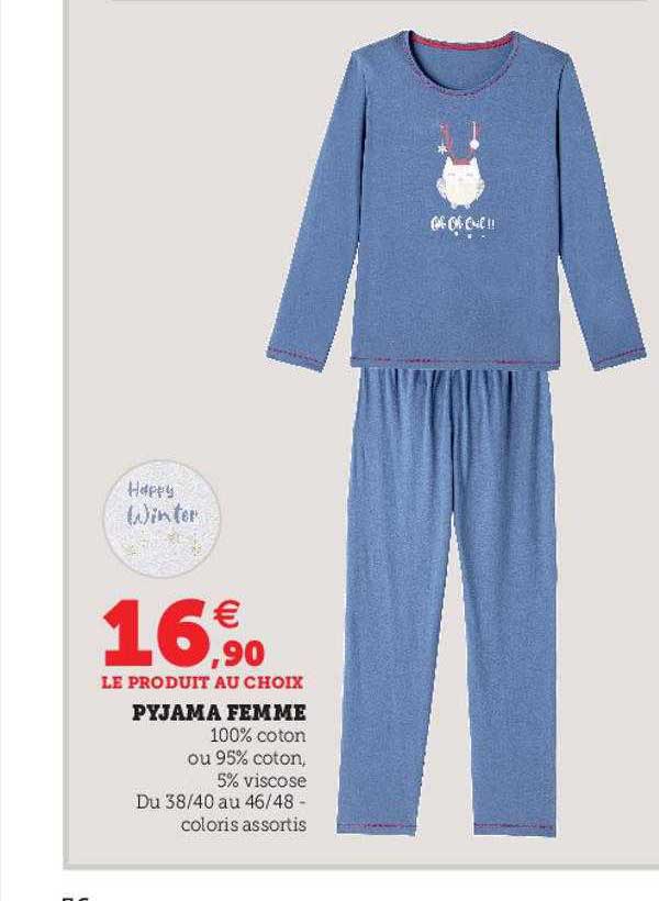 pyjama femme happy winter