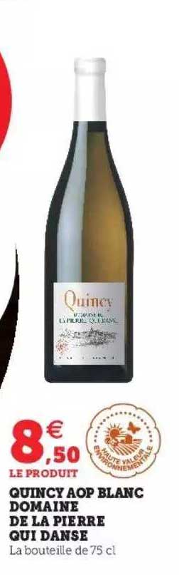 quincy aop blanc domaine de la pierre qui danse