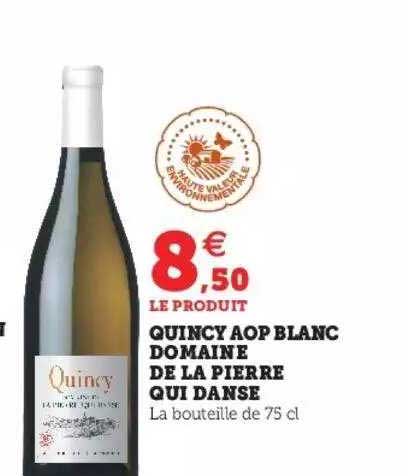 quincy aop blanc domaine de la pierre qui danse