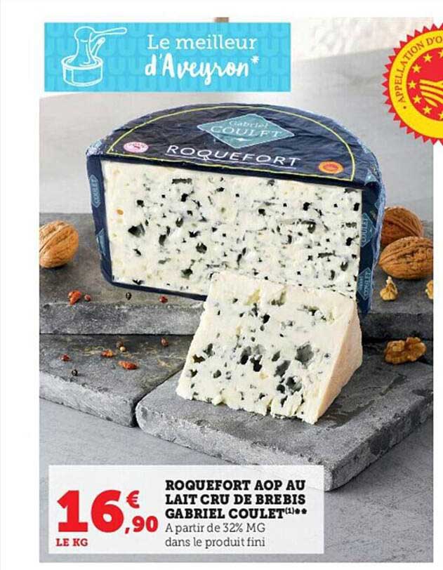 roquefort aop au lait cru de brebis gabriel coulet