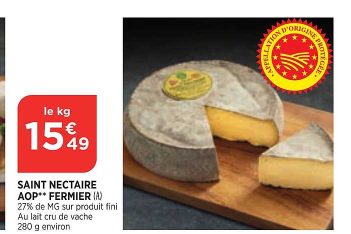 saint nectaire aop fermier