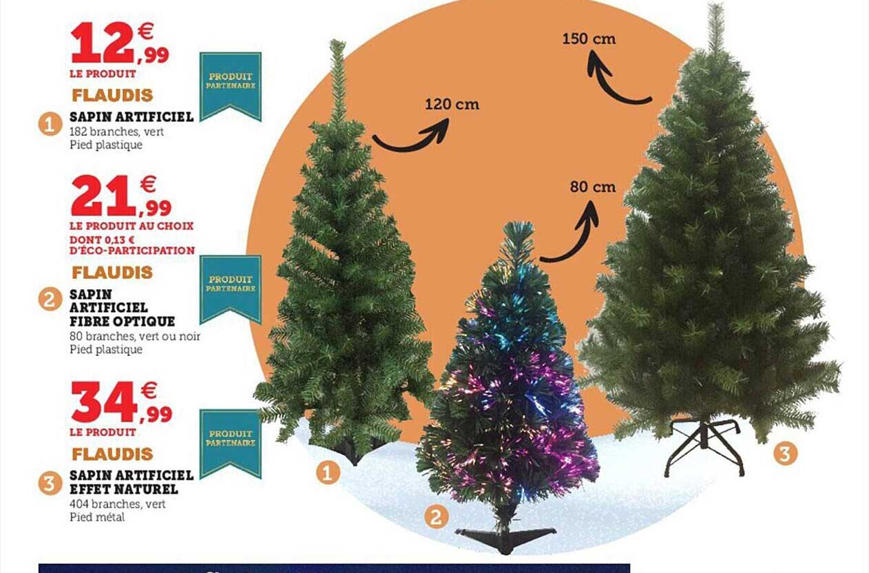 sapin artificiel flaudis, sapin artificiel fibre optique flaudis, sapin artificiel effet naturel flaudis
