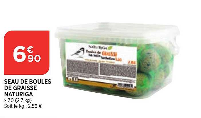 Seau De Boules De Graisse Naturiga