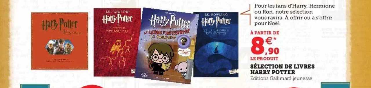 sélection de livres harry potter