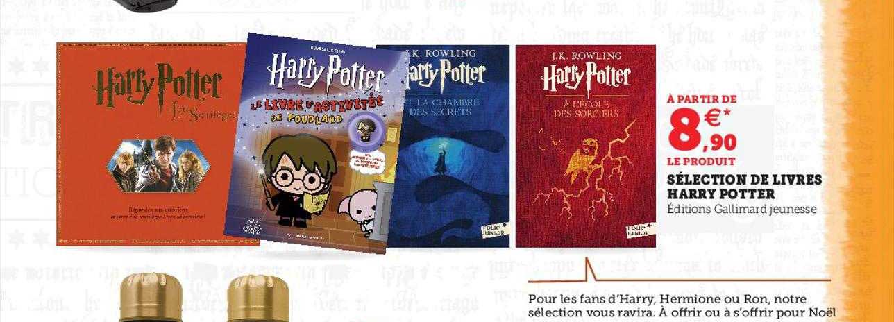 sélection de livres harry potter