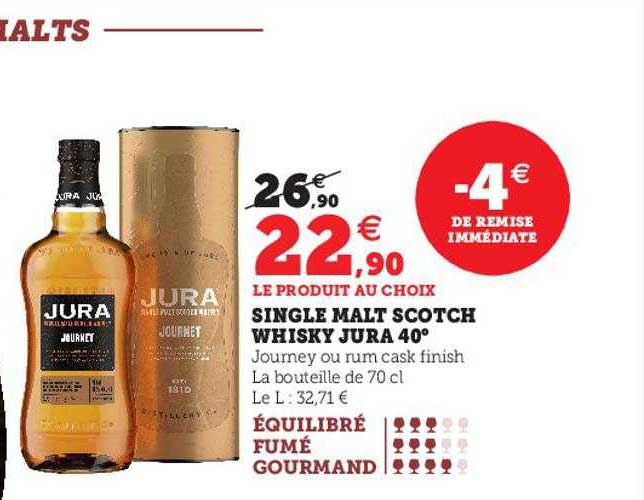 single malt scotch whisky jura 40°
