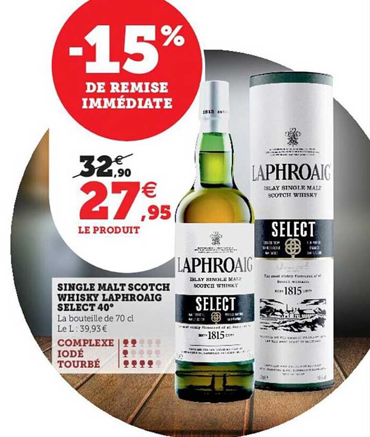 Single Malt Scotch Whisky Laphroaig Select 40°
