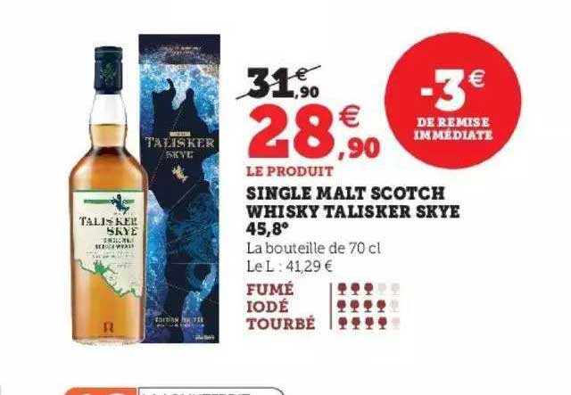 single malt scotch whisky talisker skye 45,8°