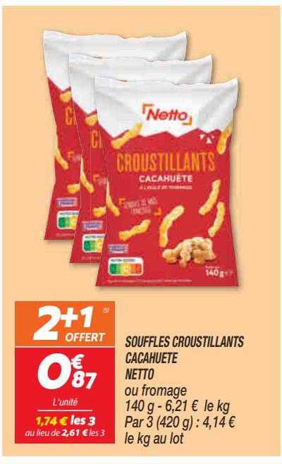 Souffles Croustillants Cacahuète Netto
